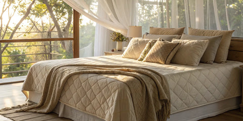 Plush mattress providing pressure relief and support for side sleepers.