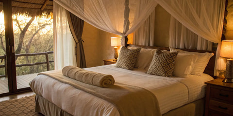 A Helix mattress on a bed in a cozy bedroom with natural light.