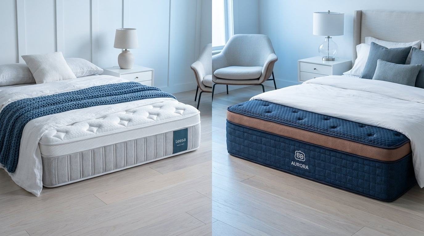 Leesa Sapira Chill vs Brooklyn Bedding Aurora Luxe: Which Cooling Hybrid Fits You Best?