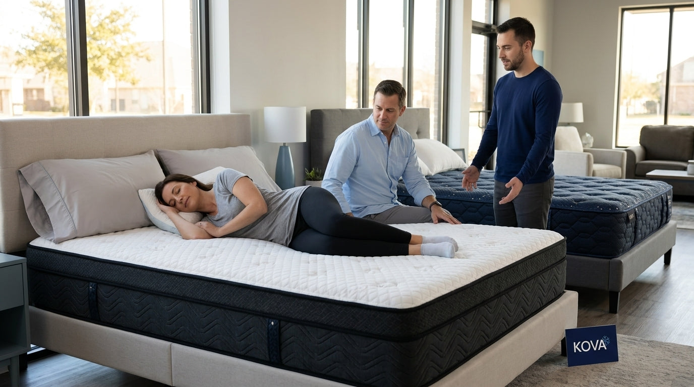 KOVA Mattress Near Katy TX: Cooling Hybrid & Firmness Guide