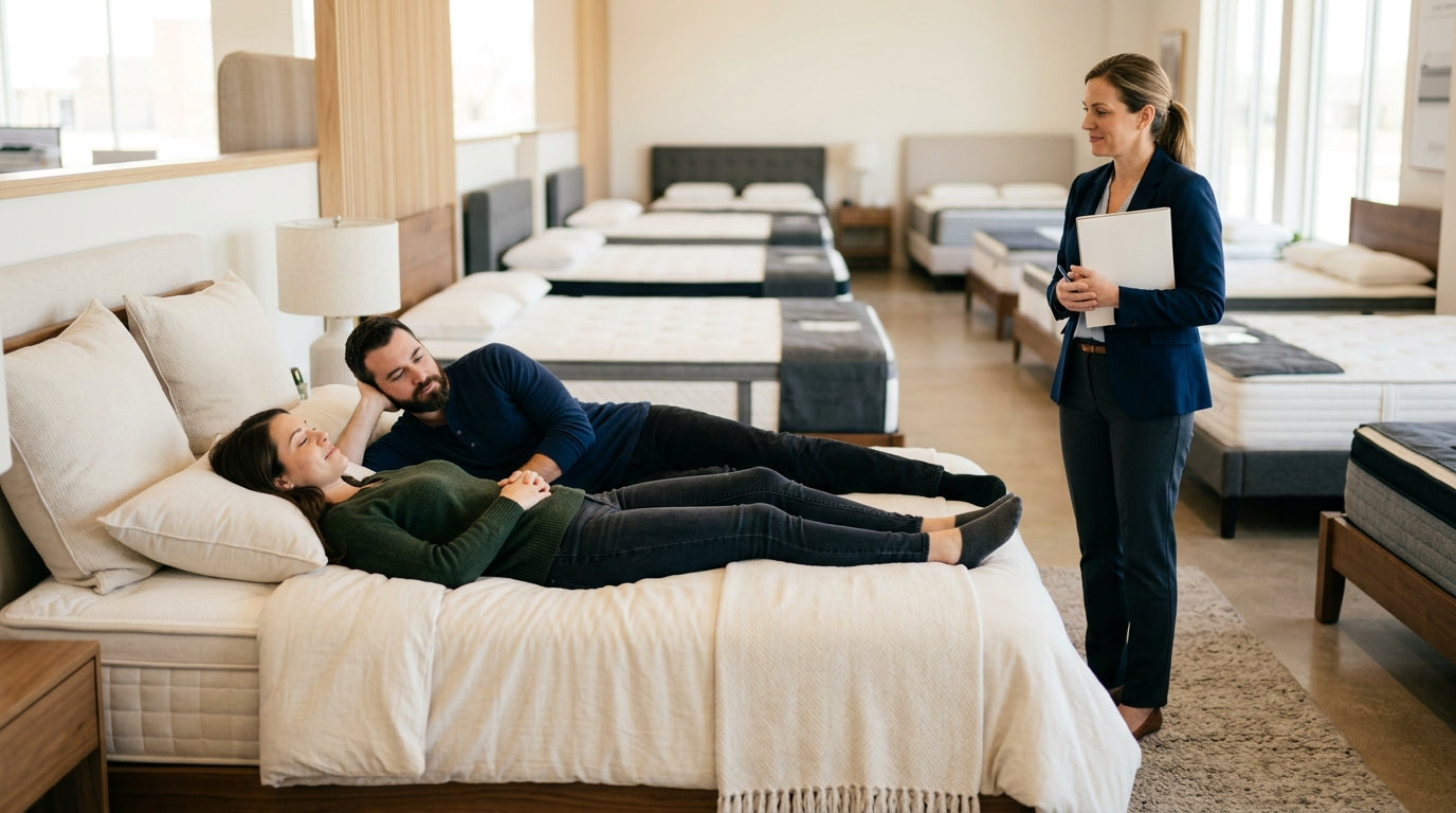 How to Test a Mattress Near Sugar Land TX: 10 Showroom Checks