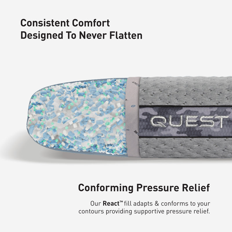 Bedgear Quest Performance® Standard Bed Pillow - Mattress on Demand