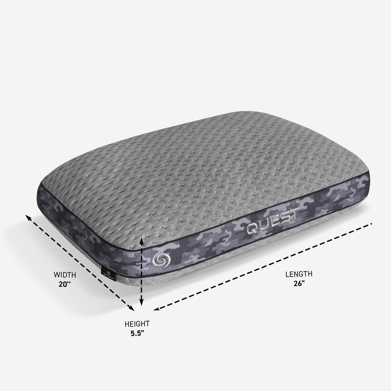 Bedgear Quest Performance® Standard Bed Pillow - Mattress on Demand