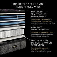 Beautyrest Black® Series Two 16.5" Medium Pillow Top Mattress - Mattress on Demand