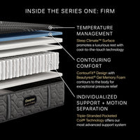 Beautyrest Black Hybrid Series One Firm Mattress - 2410 BR PDP BlackHybrid S1 FM Cutaway_d0d391d7 a564 4dac 86a6 034d8a5673ac