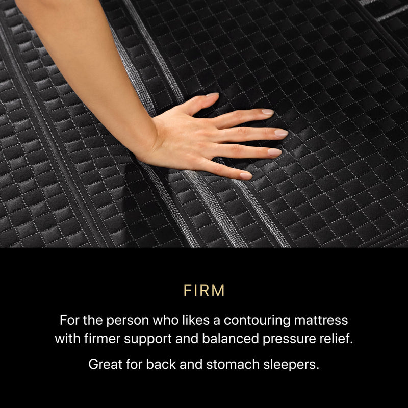 Beautyrest Black Hybrid Series One Firm Mattress - 2410 BR PDP BlackHybrid S1 FM Feel_0819d723 caec 4af9 b3b1 22806dbba56a