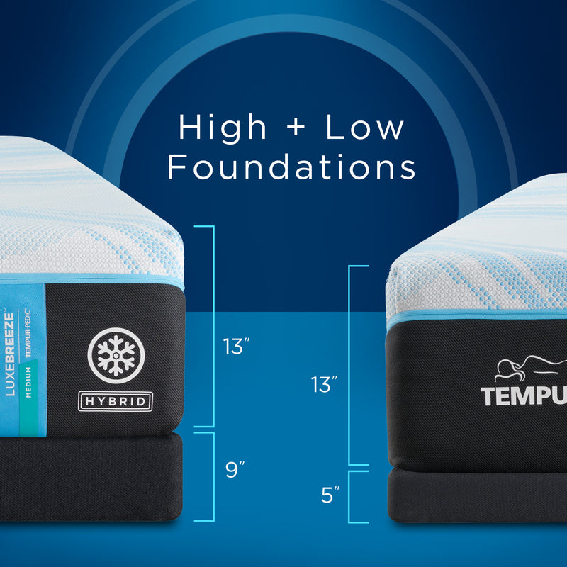 Tempur-Pedic® LuxeBreeze® Medium Hybrid - Mattress on Demand