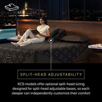 Beautyrest Black Hybrid XCS Series Three Plush Mattress - BR26 BR PDP BHXCS Split head_985a85da cfbe 4911 8663 5641870932df