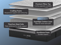 Helix Plus Luxe Hybrid Mattress