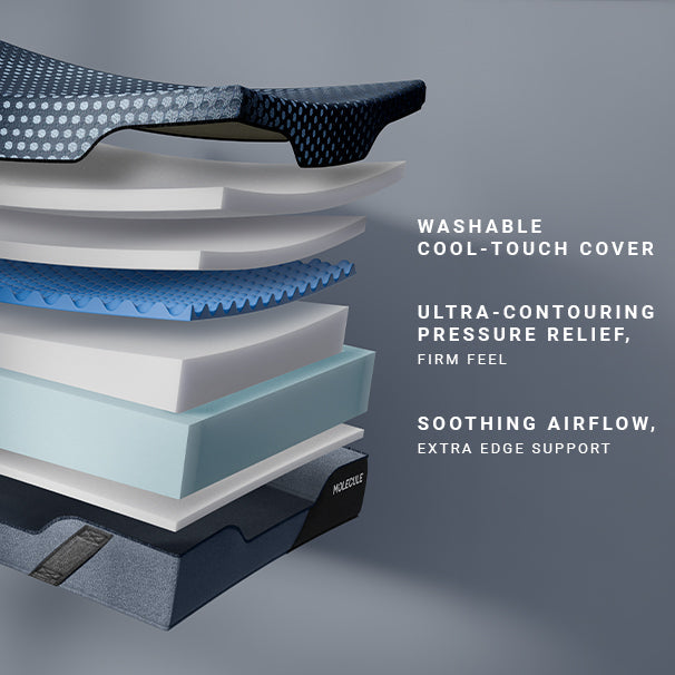 MOLECULE Engage 12" Cooling Memory Foam Firm Mattress