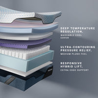 MOLECULE Engage Pro Hybrid 13" Mattress - Medium Plush - official product image 3