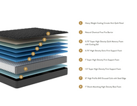 KOVA Cool™ 13" Firm Gel Hybrid Cooling Mattress - Mattress on Demand