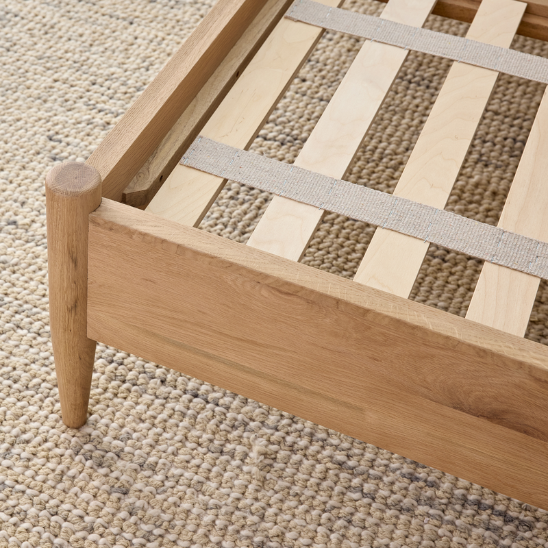 Naturepedic Duna Verde FSC-certified white oak bed