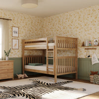 Naturepedic Savona FSC®-Certified Oak Kids Bed/Bunk Bed
