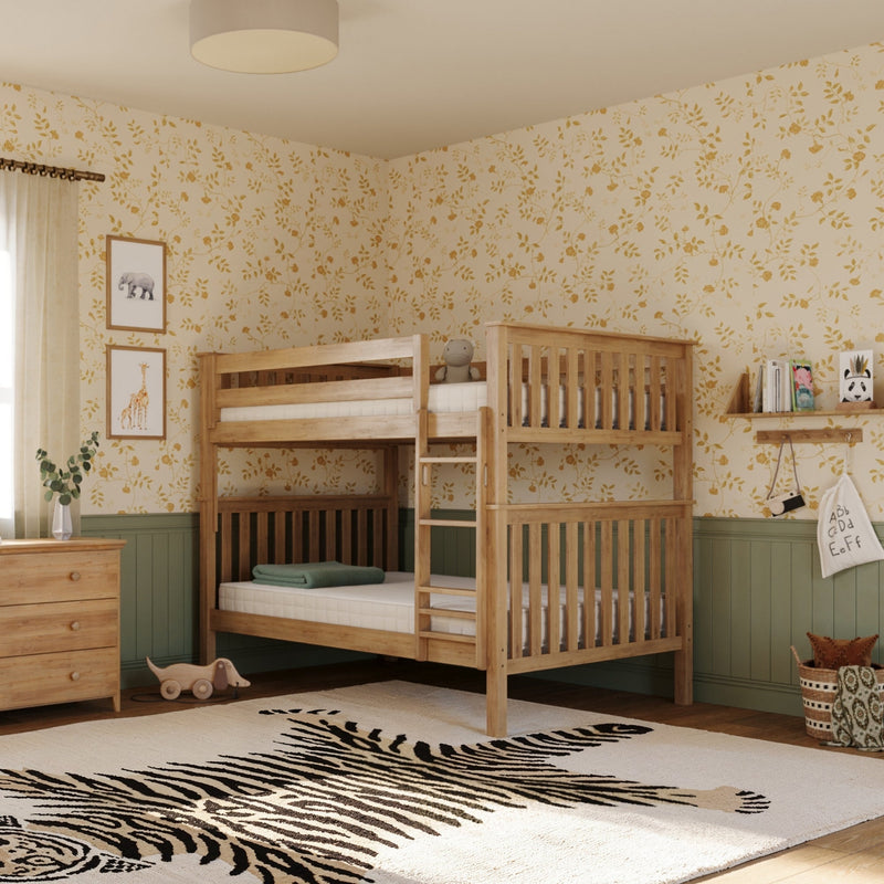 Naturepedic Savona FSC®-Certified Oak Kids Bed/Bunk Bed