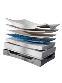 MOLECULE Reflex Pro 12" Mattress - Medium layer-by-layer construction
