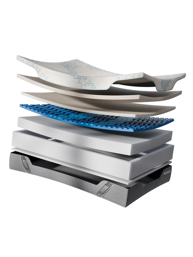 MOLECULE Reflex Pro 12" Mattress - Medium layer-by-layer construction