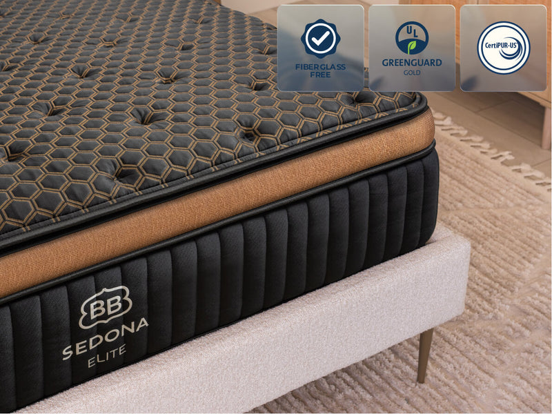 Brooklyn Bedding Sedona LX Elite Hybrid Mattress - Corner view