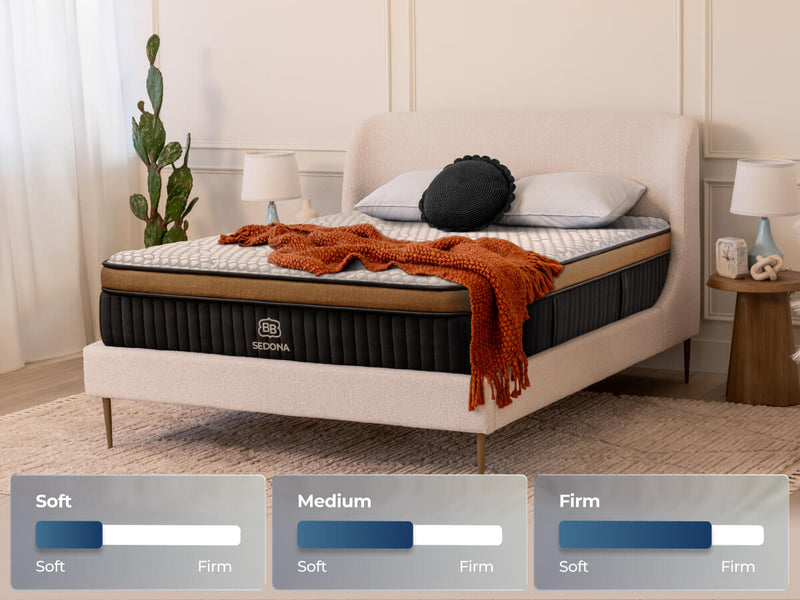 Brooklyn Bedding Sedona LX Hybrid Mattress - Firmness options