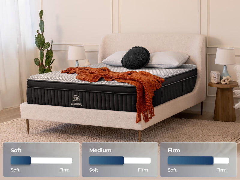 Brooklyn Bedding Sedona Hybrid Mattress - Firmness options
