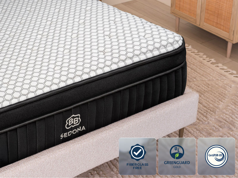Brooklyn Bedding Sedona Hybrid Mattress - Certified safe materials
