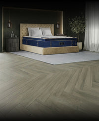 Puffy Legacy Hybrid Mattress angled view