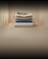 Puffy Monarch Hybrid Mattress layer construction view