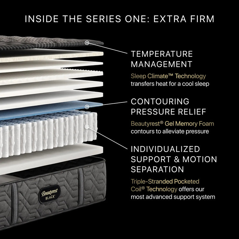Beautyrest Black Series One 13.5" Extra Firm Mattress - Mattress on Demand