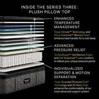 Beautyrest Black® Series Three 16.75" Plush Pillow Top Mattress - Mattress on Demand