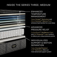 Beautyrest Black® Series Three 15.25" Medium Mattress - Mattress on Demand