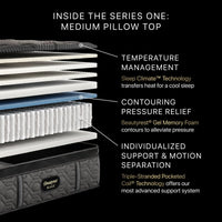 Beautyrest Black® Series One 14.75" Medium Pillow Top Mattress - Mattress on Demand